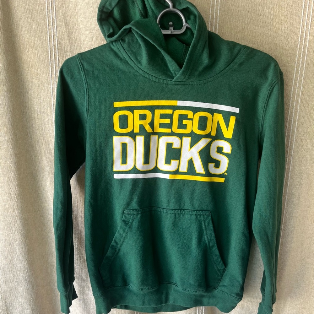 Oregon Ducks Kids Green Hoodie